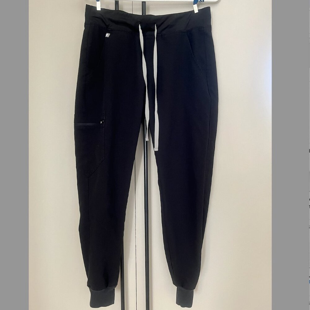 FIGs Zamora Jogger Pants - Black, Small Petite